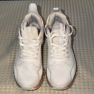 Reebok Chic White Sneakers with Gold Soles